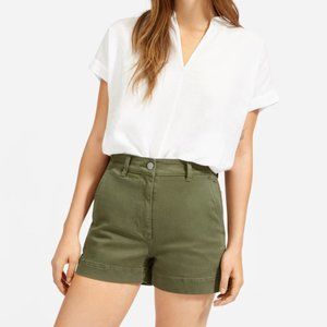 Everlane The Cotton Twill Short Size 6 Green